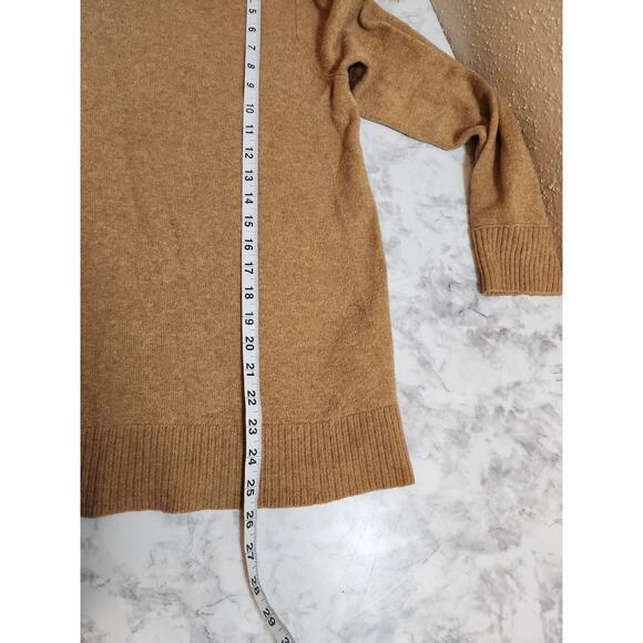 J. Crew Women's Brown Knit Round Neck Long Sleeve Pullover Sweater Size Large - Picture 6 of 6